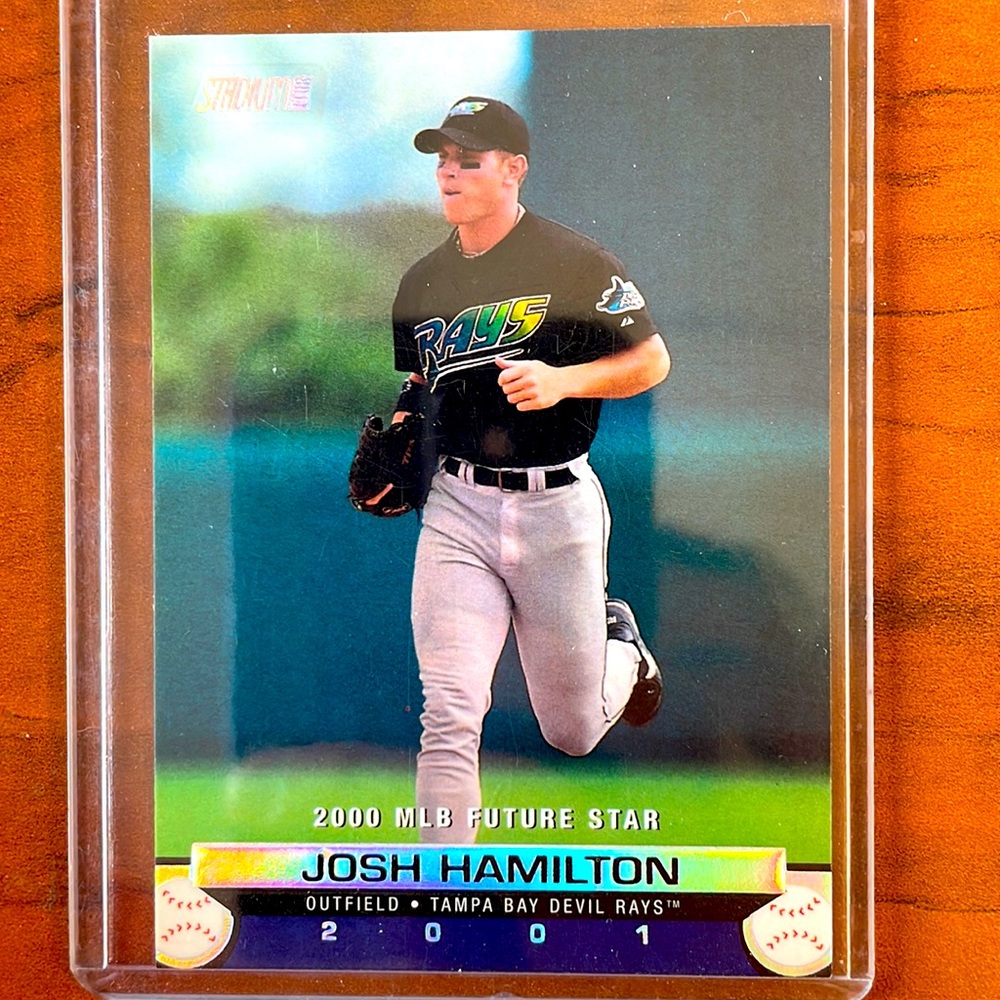 2001 Topps Stadium Club Tampa Bay Devil Rays Josh Hamilton Rookie Card! ⚾️